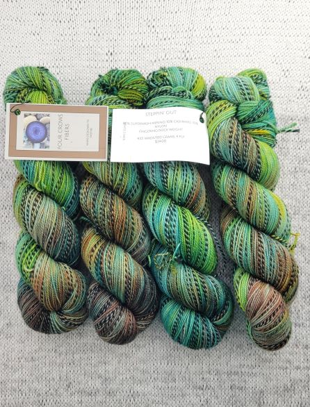Black and White and Dyed All Over Yarn