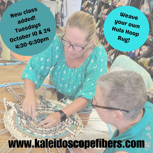 Hula Hoop Rug Weaving Class, October 10 & 24