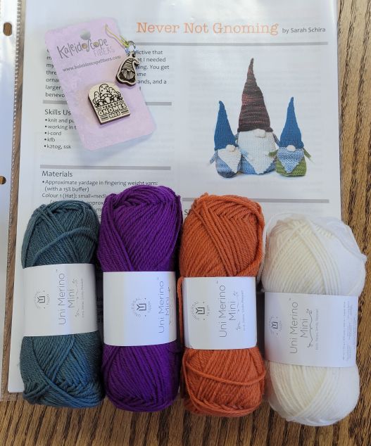 Year of Gnomes knitting kit