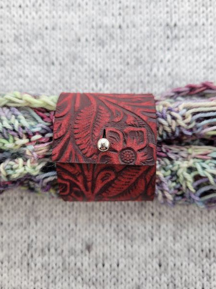 Shawl Cuff - Tooled Leather