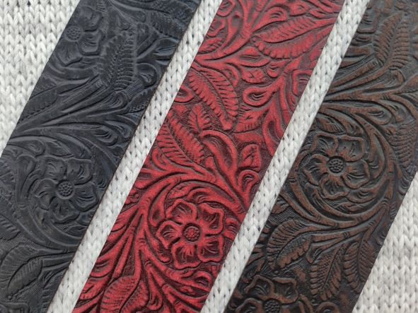 Shawl Cuff - Tooled Leather